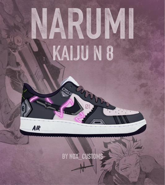 Custom Nike AF1 – Narumi Kaiju No. 8 Inspired