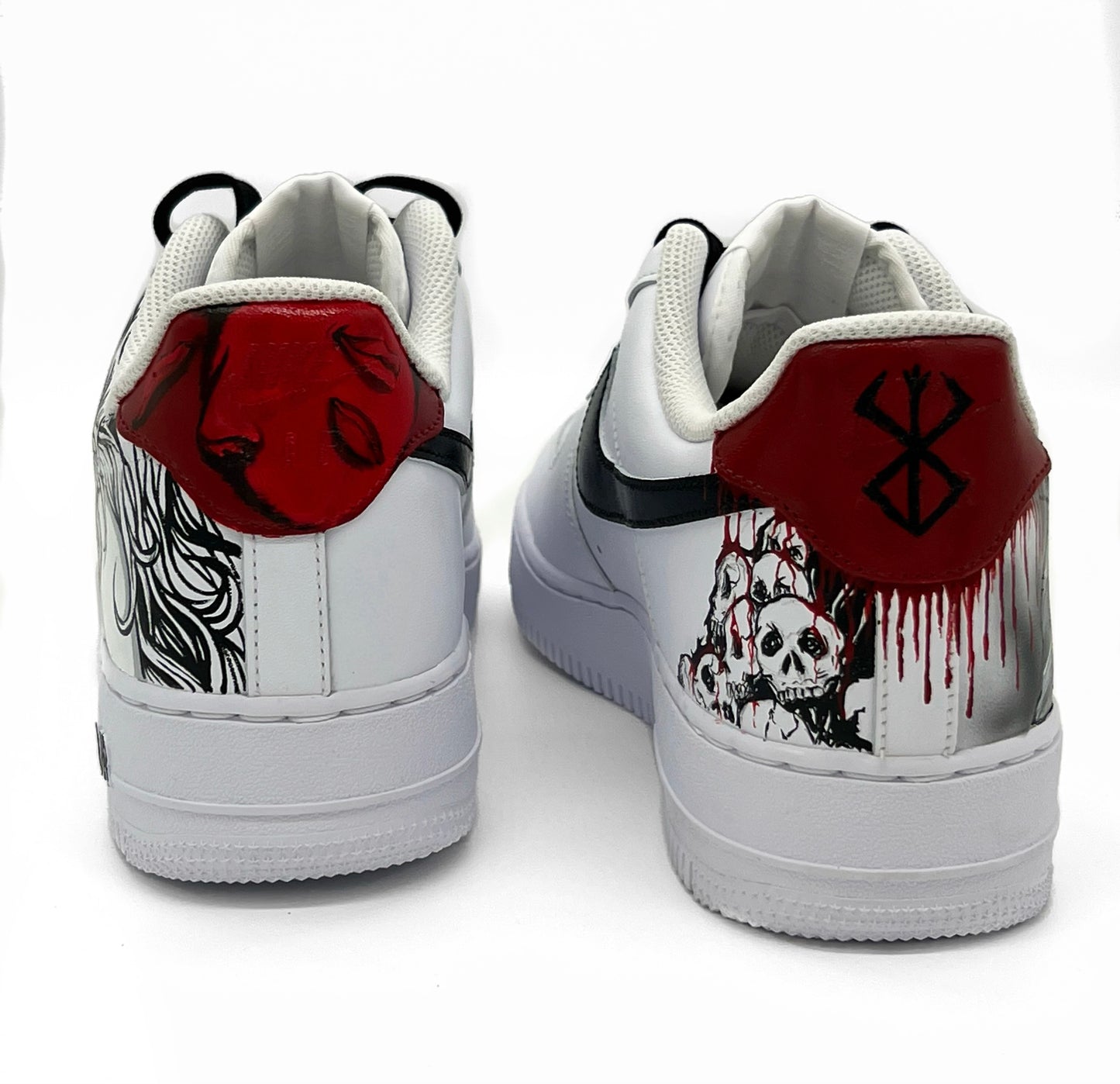 Custom Sneakers “Guts & Griffith” – Berserk Inspired | Hand-Painted Wearable Art
