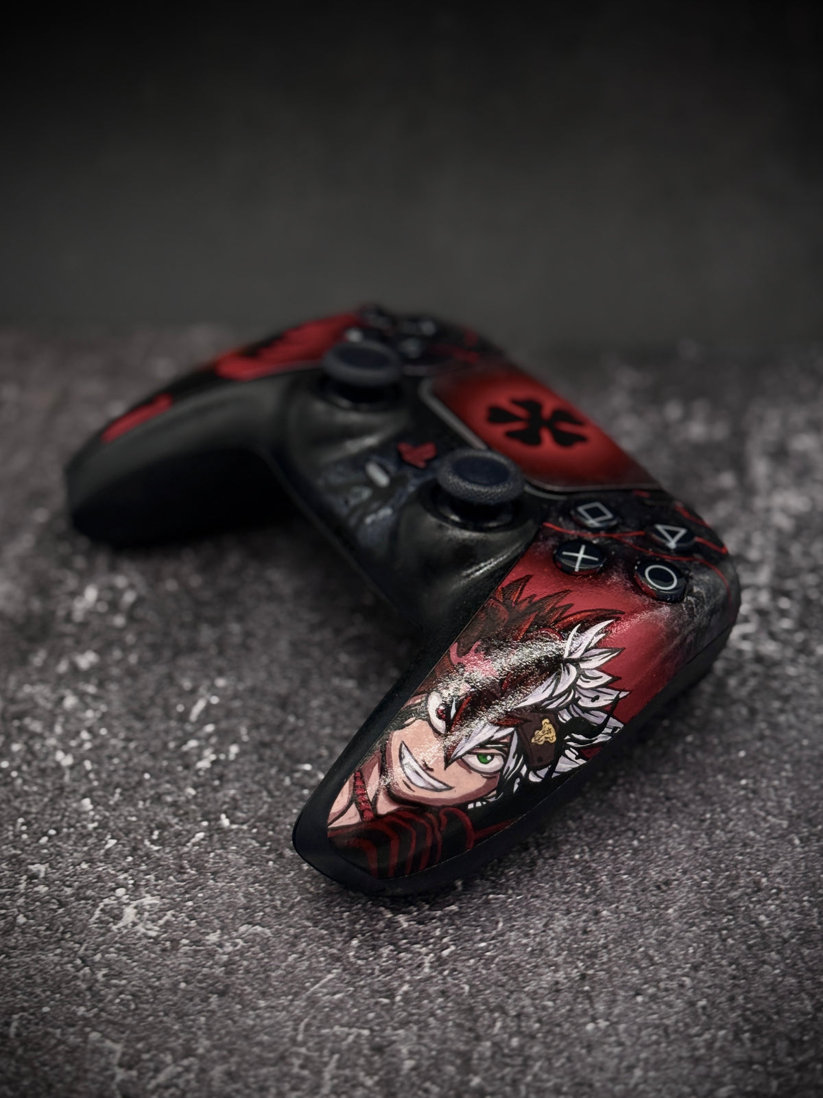 🖤 Black Clover — Handmade Custom PS5 Controller