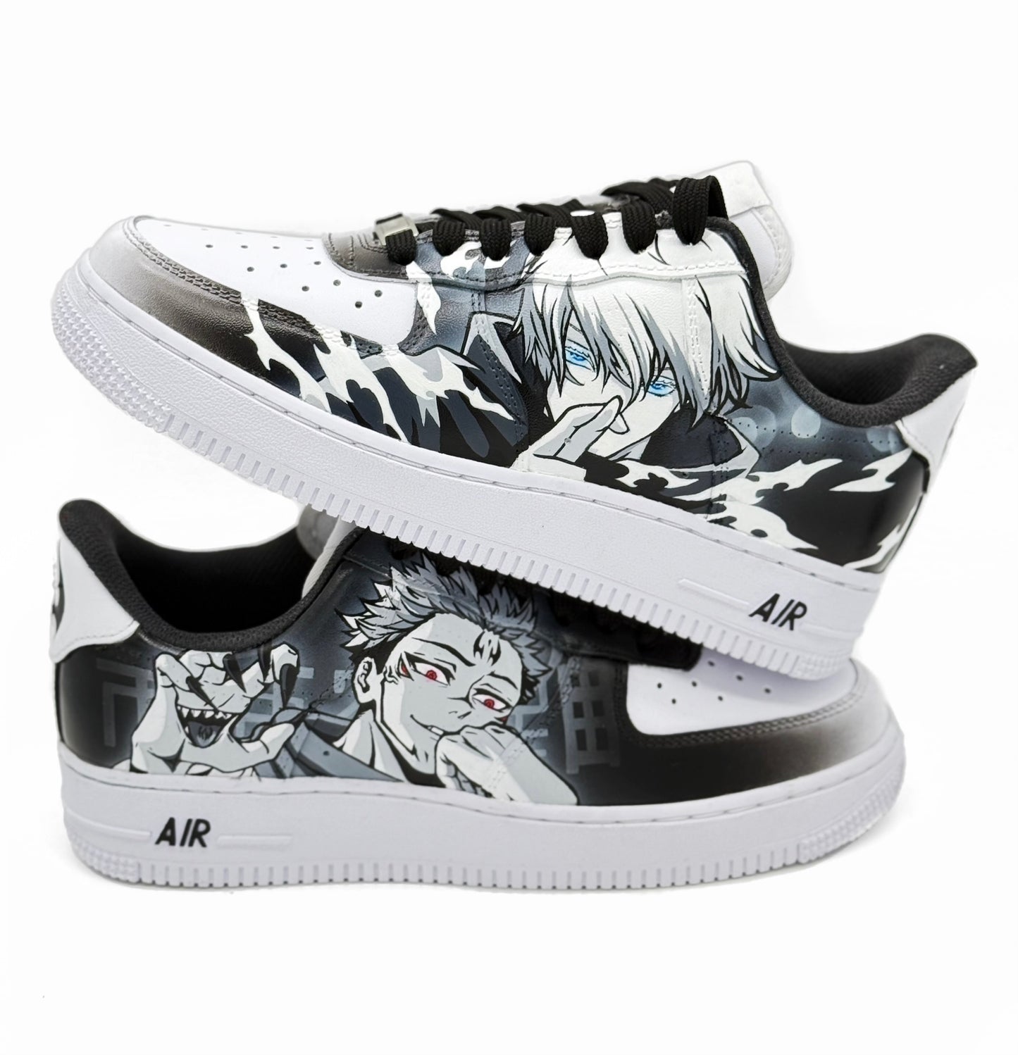 Sukuna & Gojo Custom Anime AF1 | Hand-Painted Sneakers