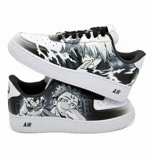 Sukuna & Gojo Custom Anime AF1 | Hand-Painted Sneakers
