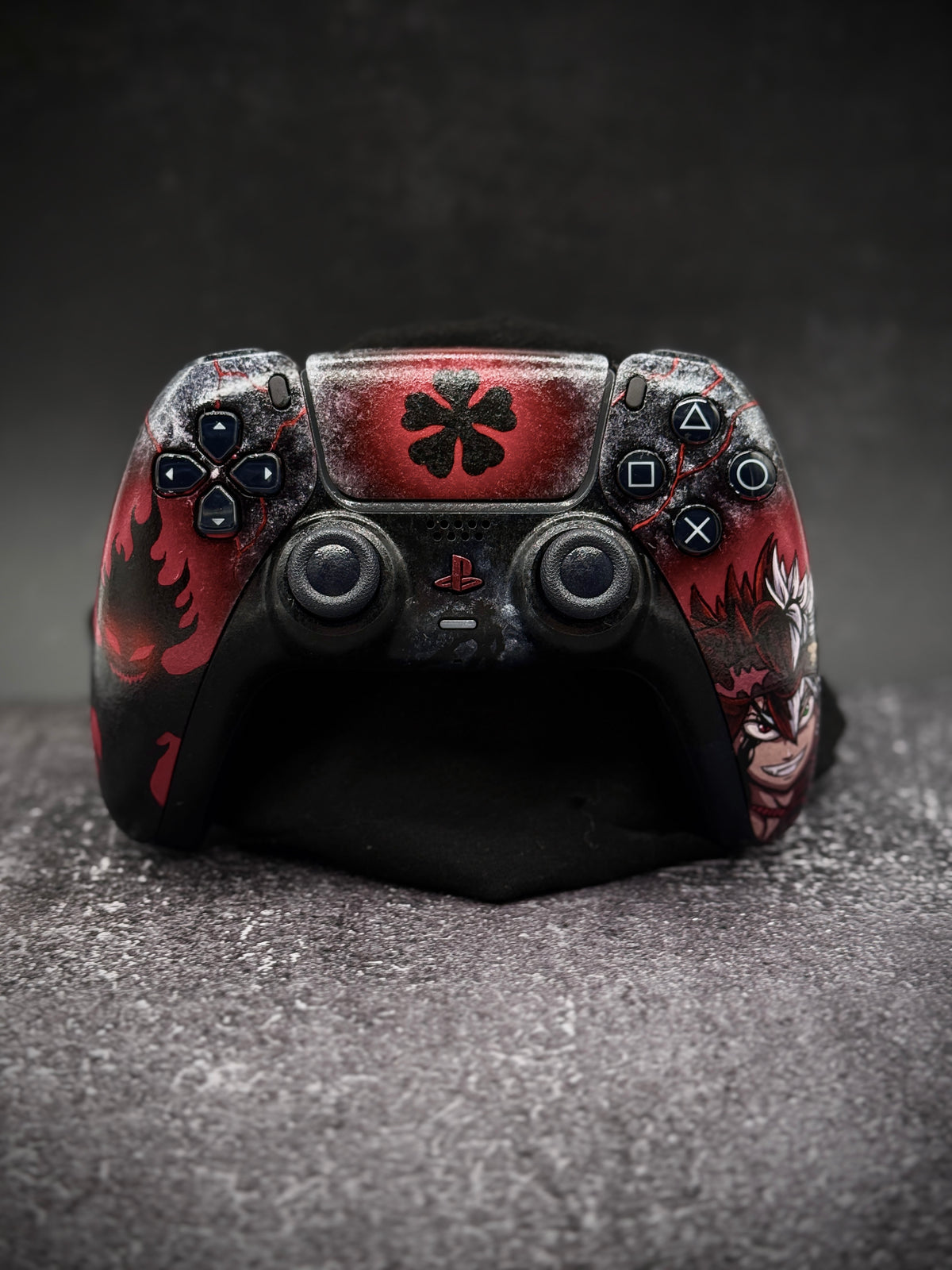 🖤 Black Clover — Handmade Custom PS5 Controller