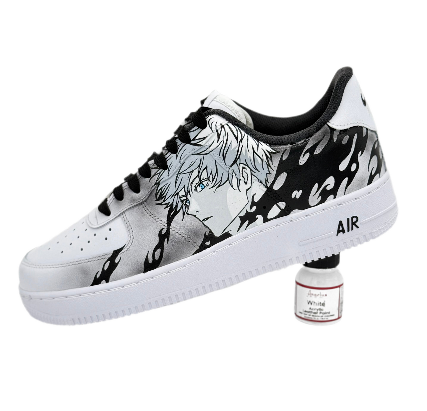 Custom Anime Sneakers – Inspired by Toji & Gojo (Hand-Painted Air Force 1)