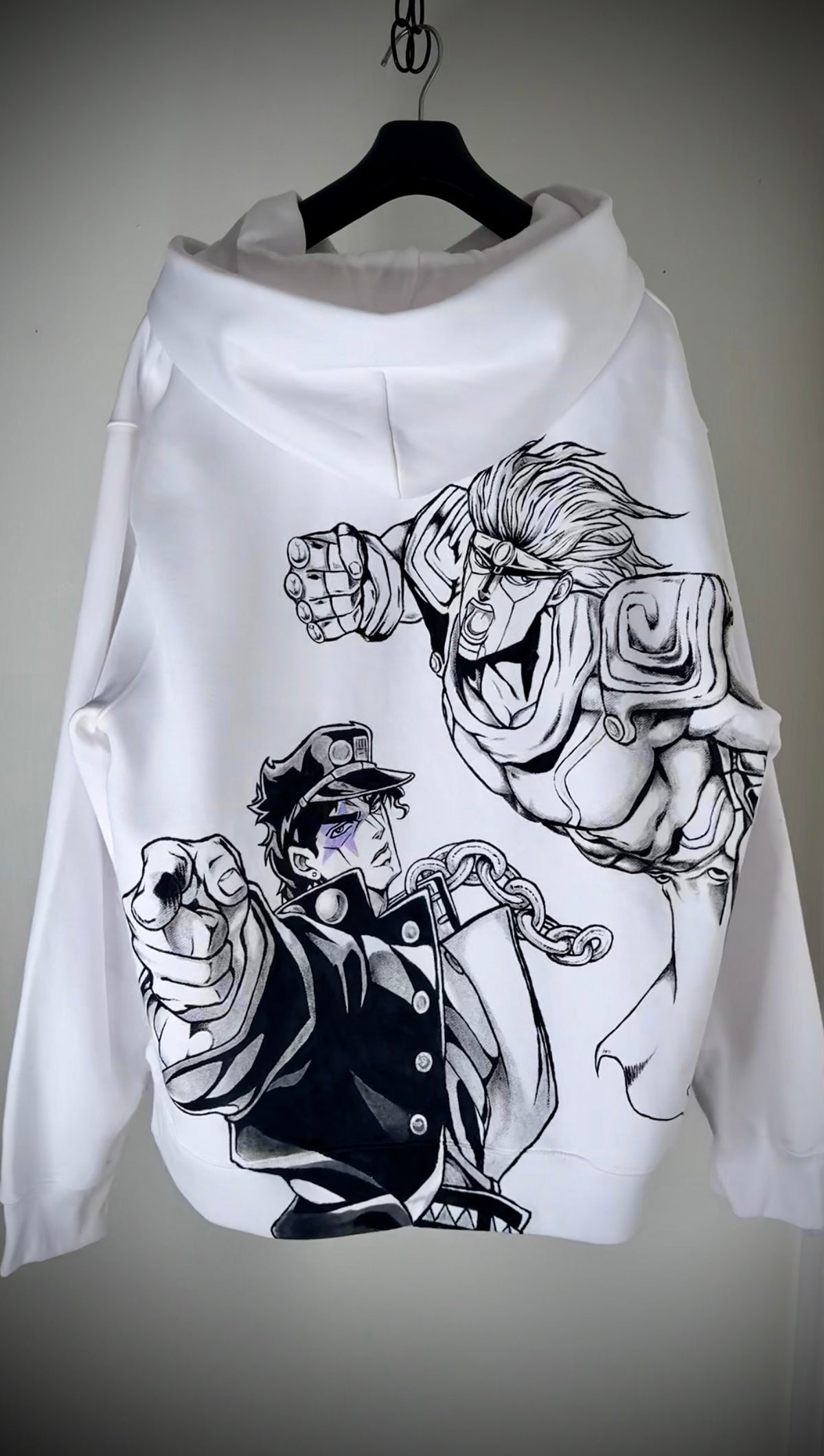 Jotaro & Star Platinum Handmade Custom Hoodie