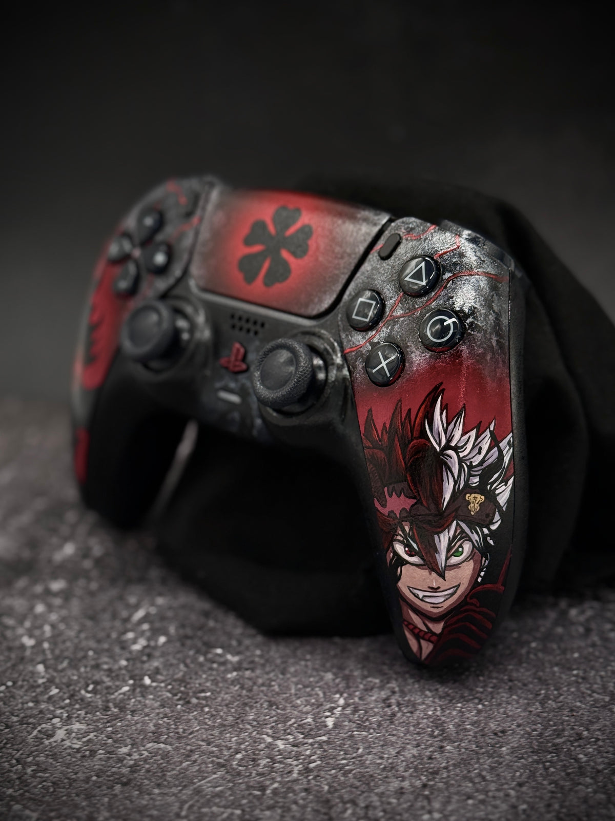 🖤 Black Clover — Handmade Custom PS5 Controller