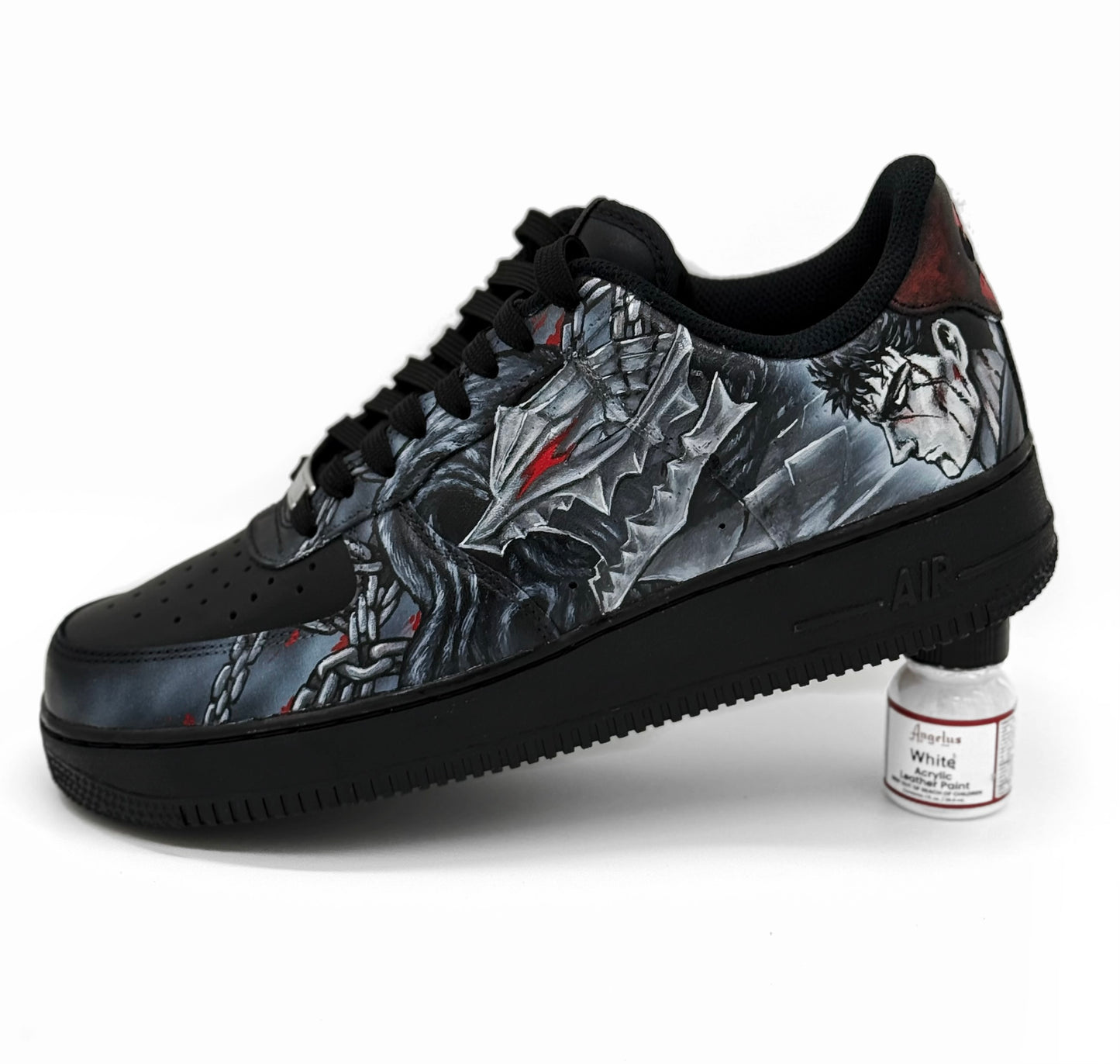 Custom Sneakers “Guts & Zodd” – Berserk Inspired | Handcrafted Dark Edition