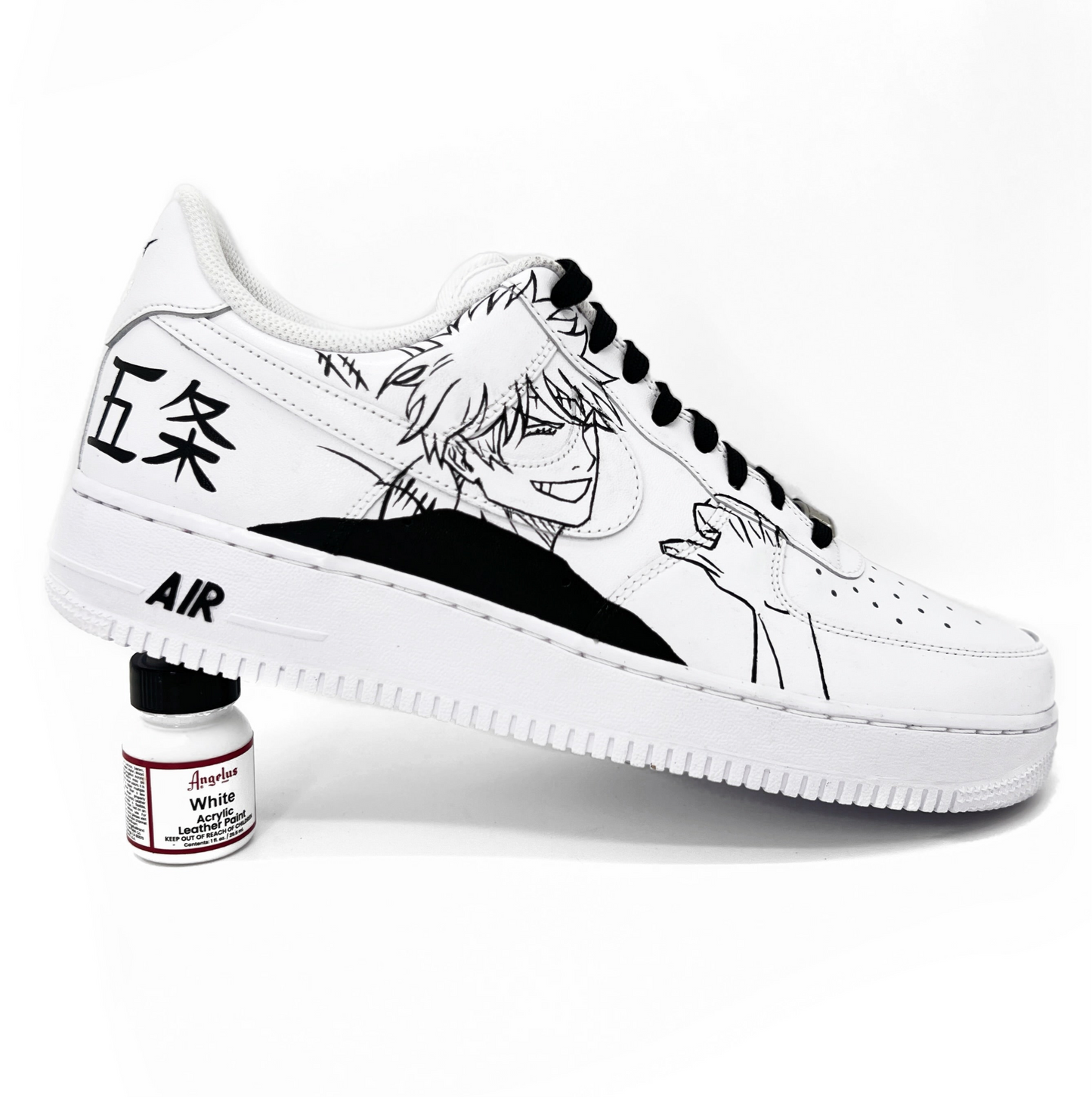 Custom Hand-Painted Sneakers – Gojo Satoru & Yuta Okkotsu (Jujutsu Kaisen Inspired)