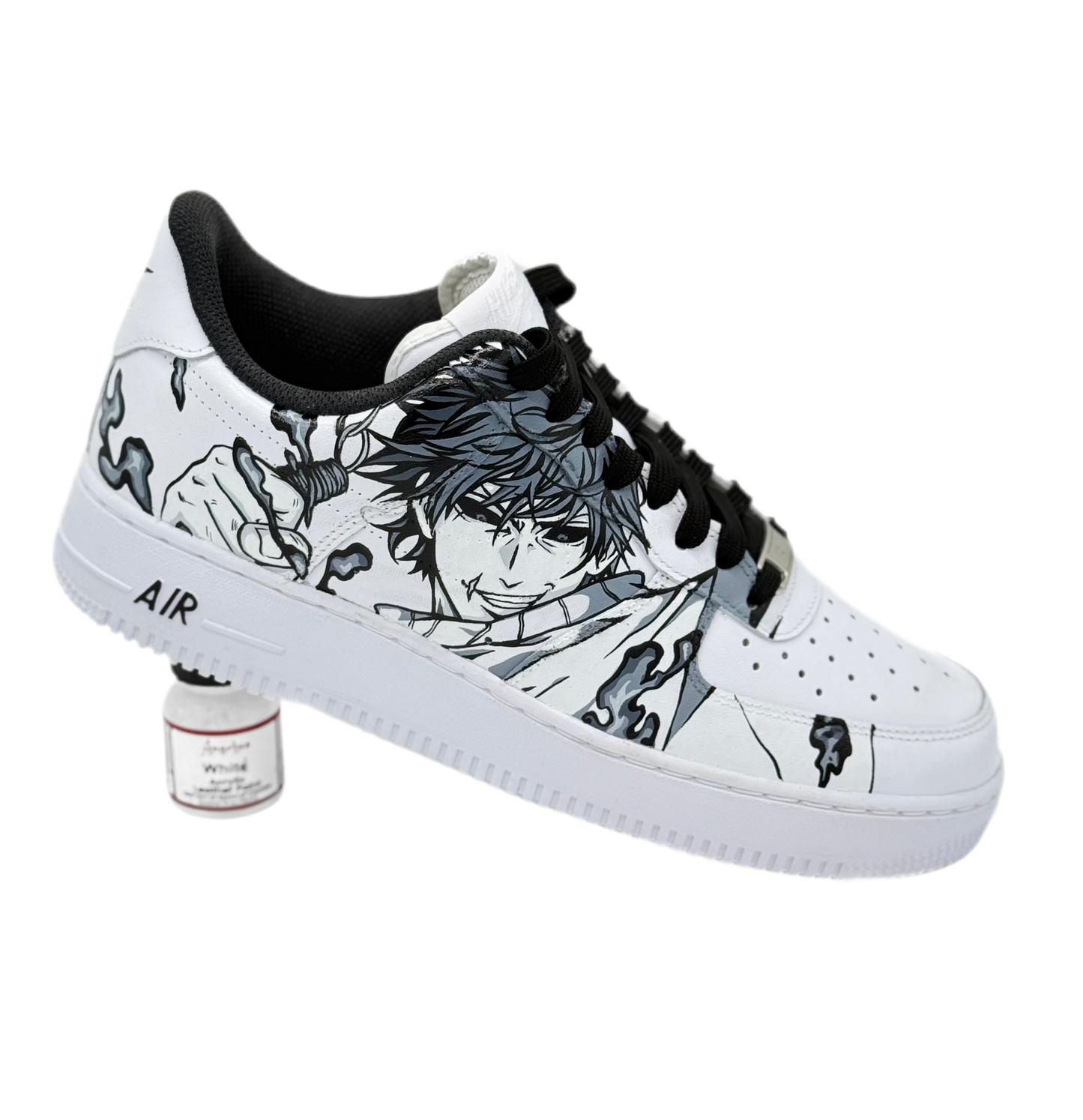 Custom Anime Sneakers – Inspired by Toji & Gojo (Hand-Painted Air Force 1)
