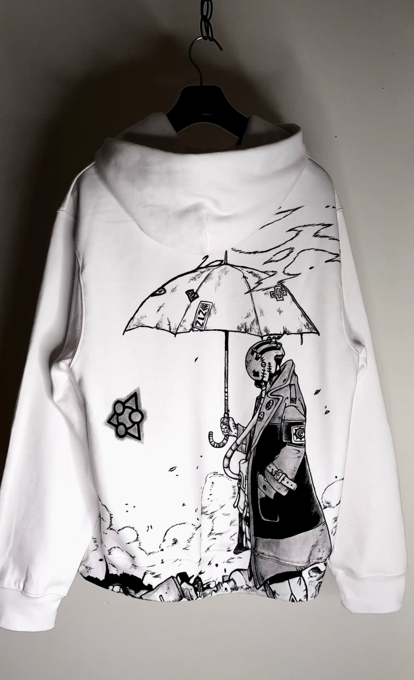 Enjin Inspired Hand-Painted Hoodie